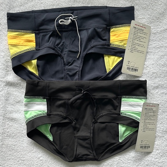 2 pairs of brand new lululemon athletica Heat it Up Shorts size 6 - Picture 3 of 5